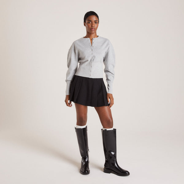 Lounge Underwear Fitted Cardigan - Light Grey