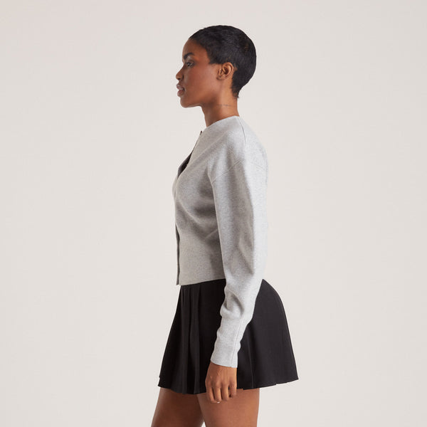 Lounge Underwear Fitted Cardigan - Light Grey