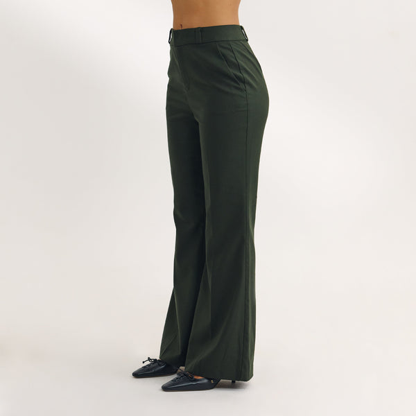 Lounge Underwear Flared Trousers - Dark Green