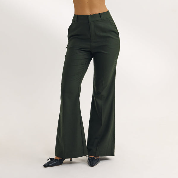 lounge underwear Flared Trousers - Dark Green