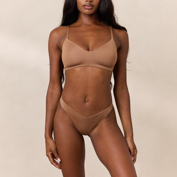 Lounge Underwear Free Form Bra - Cinnamon
