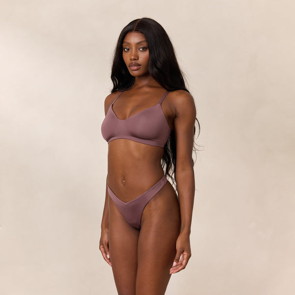 Lounge Underwear Free Form Bra - Plum