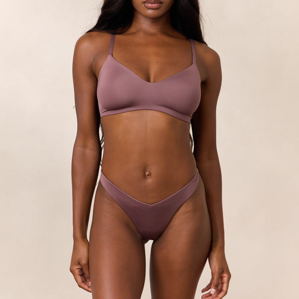 lounge underwear Free Form Bra - Plum