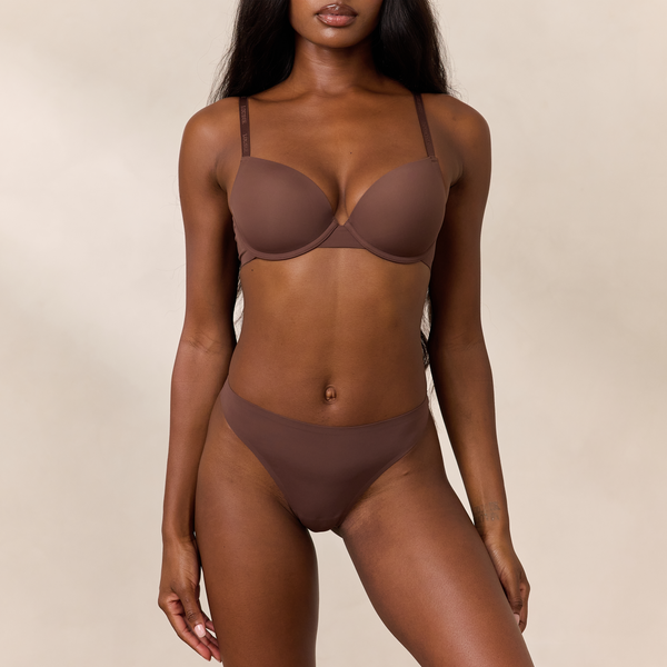 Lounge Underwear Invisible Form T-Shirt Bra - Cocoa