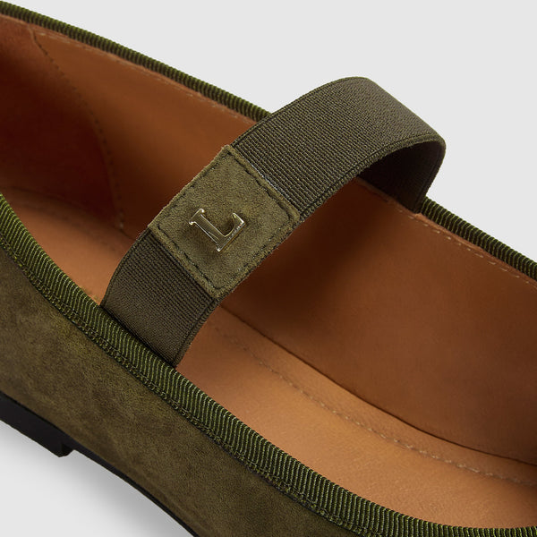 Lounge Underwear Juna Ballet Flats - Olive