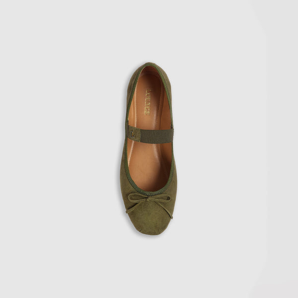 lounge underwear Juna Ballet Flats - Olive