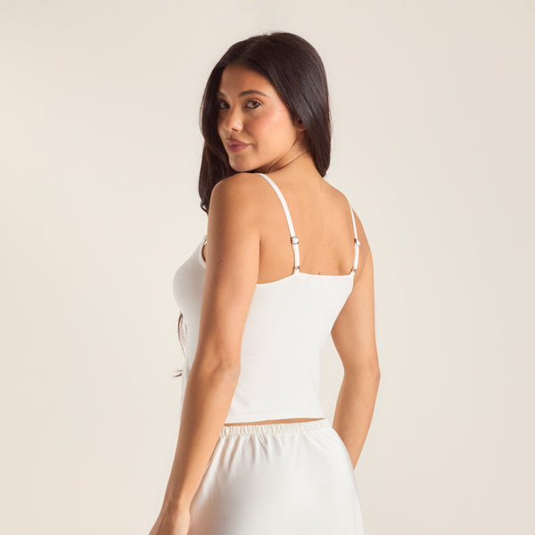 Lounge Underwear Knitted Cami Top - Off White