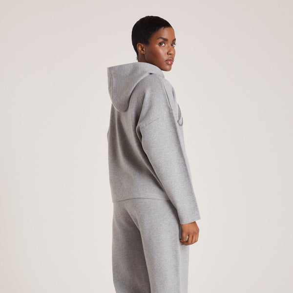 lounge underwear Knitted Lounge Hoodie - Grey Marl