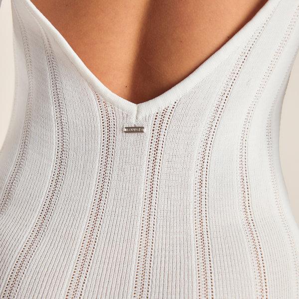 Lounge Underwear Knitted Maxi Dress - Off White