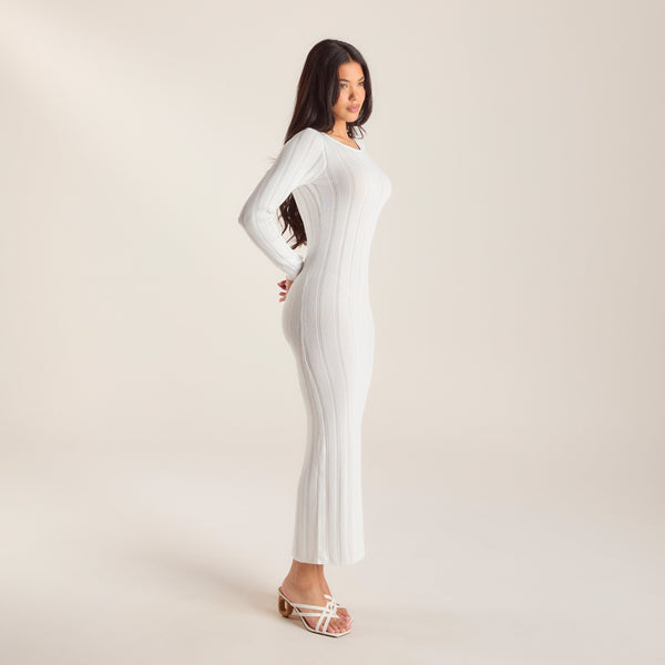 lounge underwear Knitted Maxi Dress - Off White