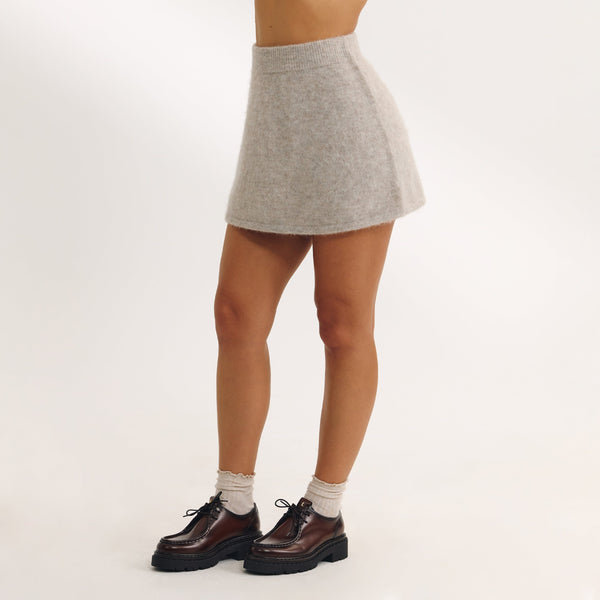 lounge underwear Knitted Mini Skirt - Mink