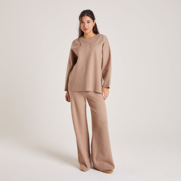 Lounge Underwear Knitted Trousers - Mink