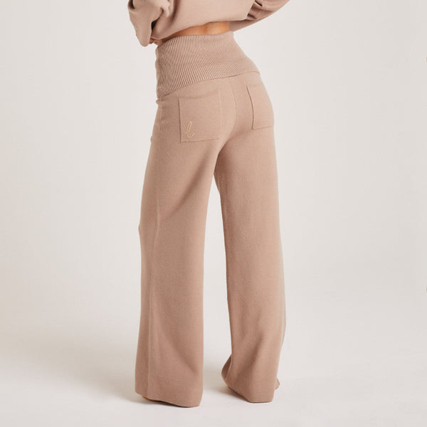 Lounge Underwear Knitted Trousers - Mink