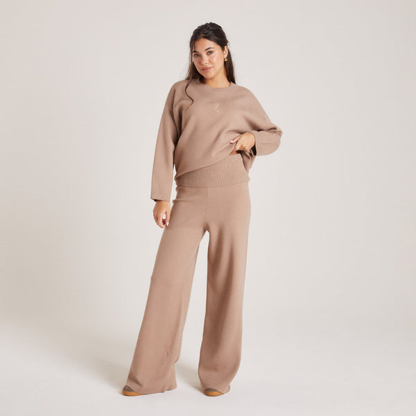 lounge underwear Knitted Trousers - Mink