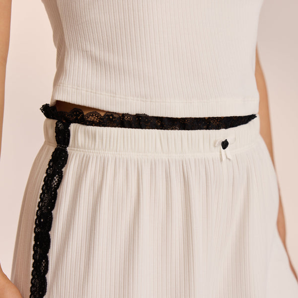 Lounge Underwear Lace Pyjama Bottoms - White