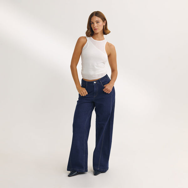 lounge underwear Layered Tank Top - White