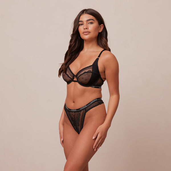 Lounge Underwear Liberty Balcony Bra - Black