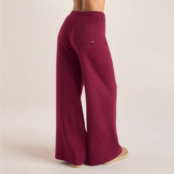 lounge underwear Logo Knitted Trousers - Burgundy