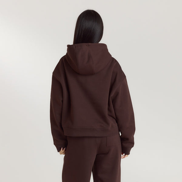 Lounge Underwear Lounge Living Hoodie - Chocolate