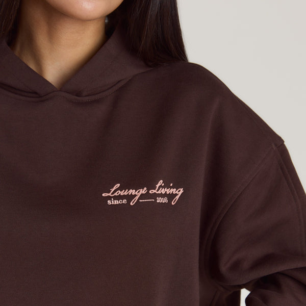 Lounge Underwear Lounge Living Hoodie - Chocolate