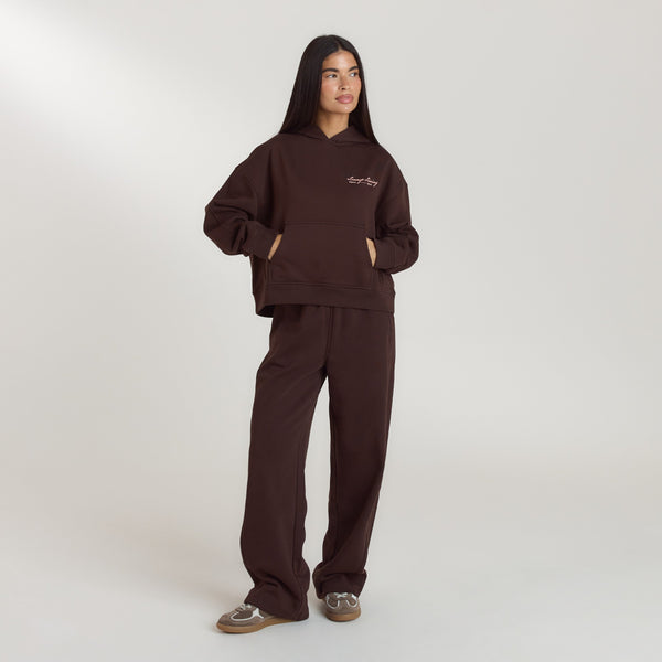 Lounge Underwear Lounge Living Hoodie - Chocolate