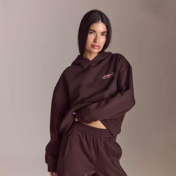 lounge underwear Lounge Living Hoodie - Chocolate