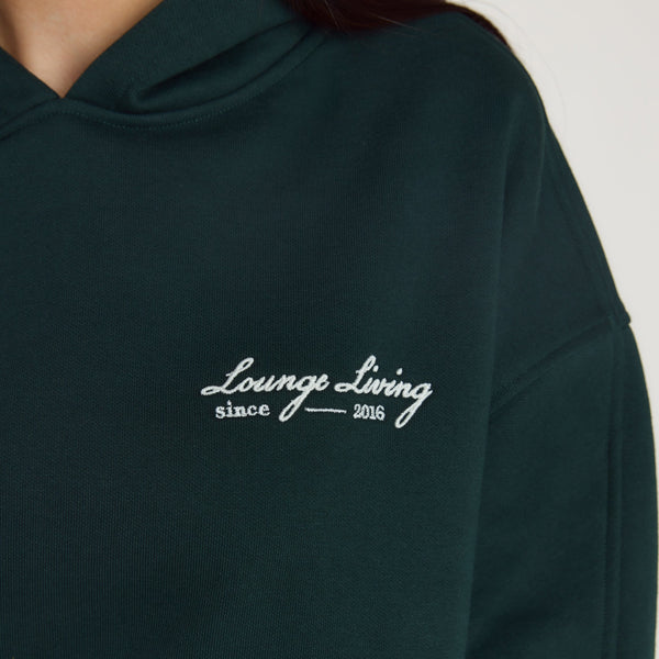 lounge Underwear Lounge Living Hoodie - Forest Green