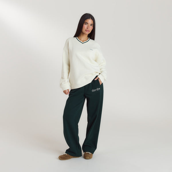 Lounge Underwear Lounge Living V-Neck Jumper - Cream