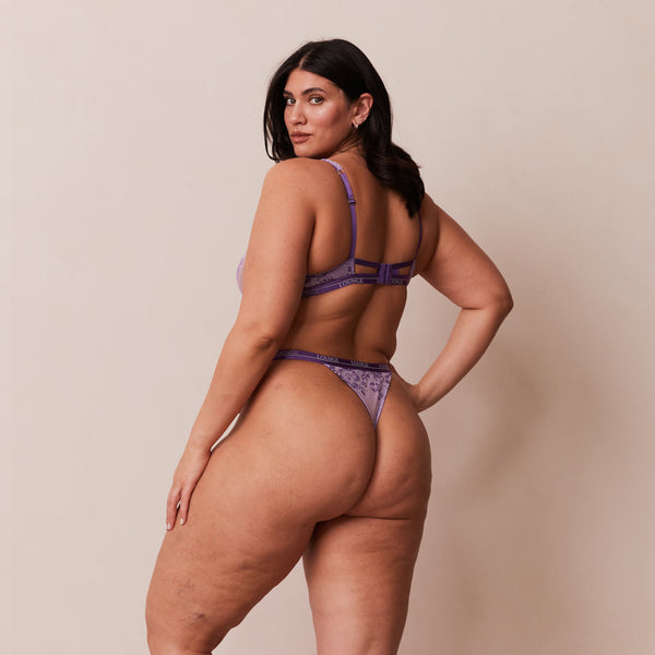 lounge underwear Luxe Balcony Bra - Purple