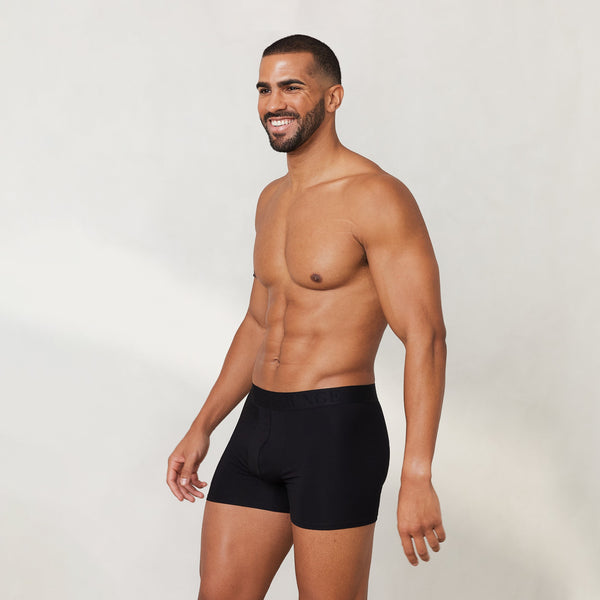 Lounge Underwear Men's Luxe Boxers (3 Pack) - Black