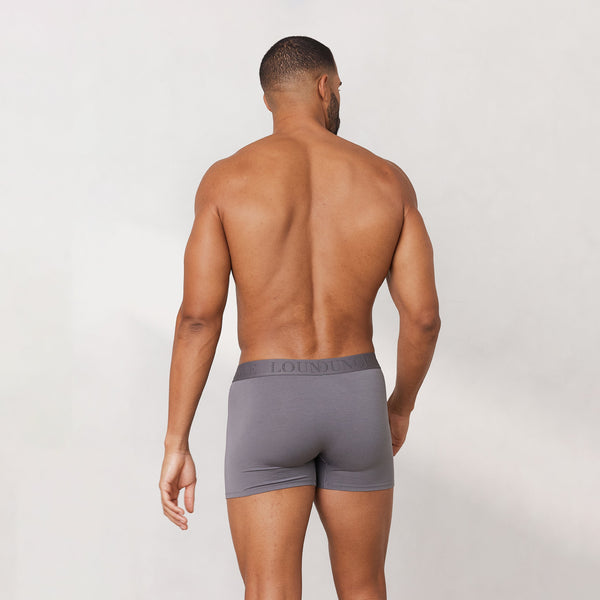 lounge underwear Men's Luxe Boxers (3 Pack) - Charcoal
