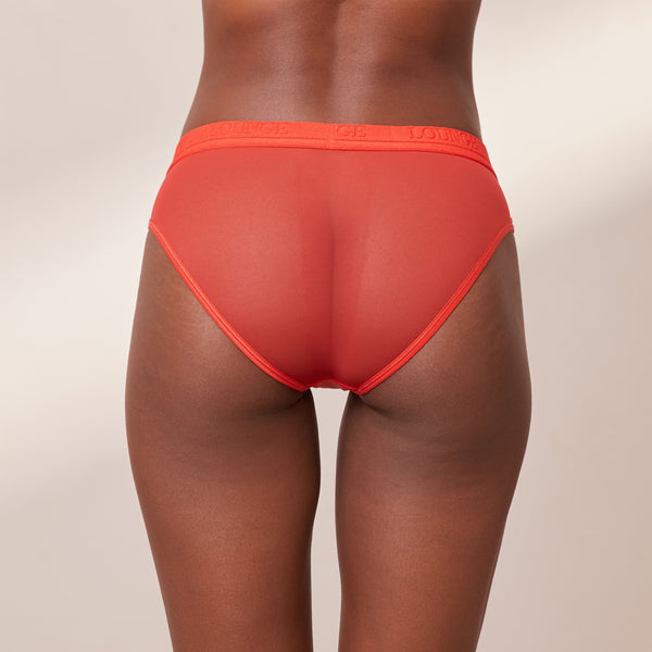 lounge underwear Mesh Briefs - Red