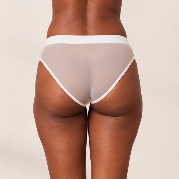 lounge underwear Mesh Briefs - White
