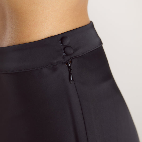 Lounge Underwear Mimi Satin Maxi Skirt - Black