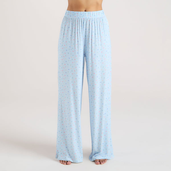 Lounge Underwear Modal Pyjama Bottoms - Blue Floral
