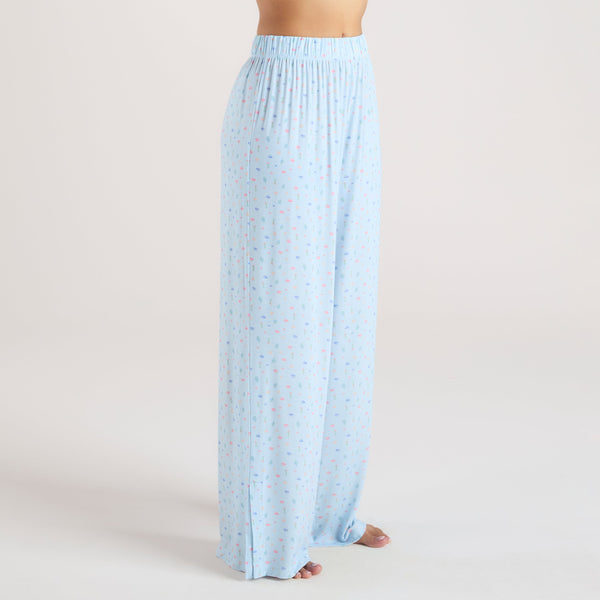 lounge underwear Modal Pyjama Bottoms - Blue Floral