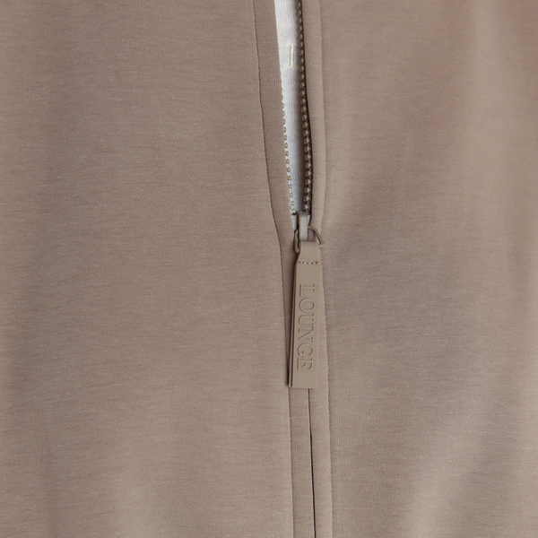 Lounge Underwear Neoprene Bomber Jacket - Taupe