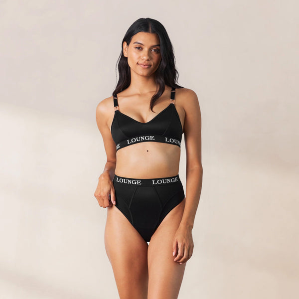 lounge underwear Nurture Nursing Bra - Black