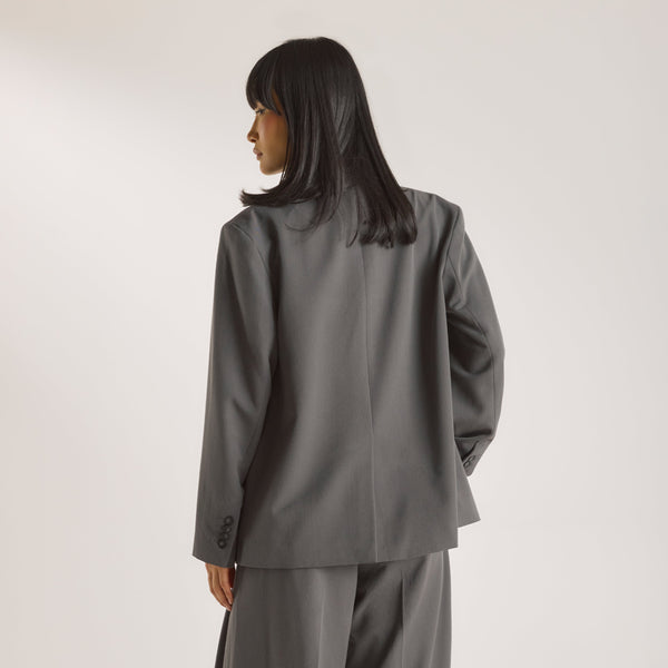 lounge underwear Oversized Blazer - Charcoal
