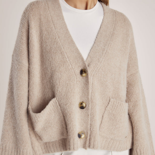 Lounge Underwear Oversized Cardigan - Bread