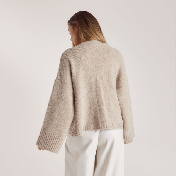 lounge underwear Oversized Cardigan - Bread