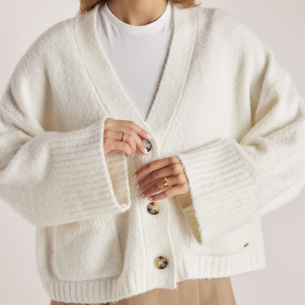Lounge Underwear Oversized Cardigan - Creme
