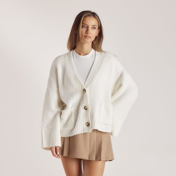Lounge Underwear Oversized Cardigan - Creme