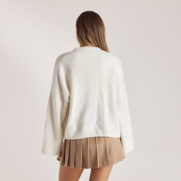 lounge underwear Oversized Cardigan - Creme