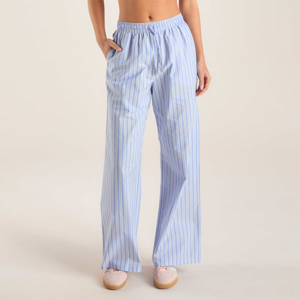 Lounge Underwear Pinstripe Trousers - Blue