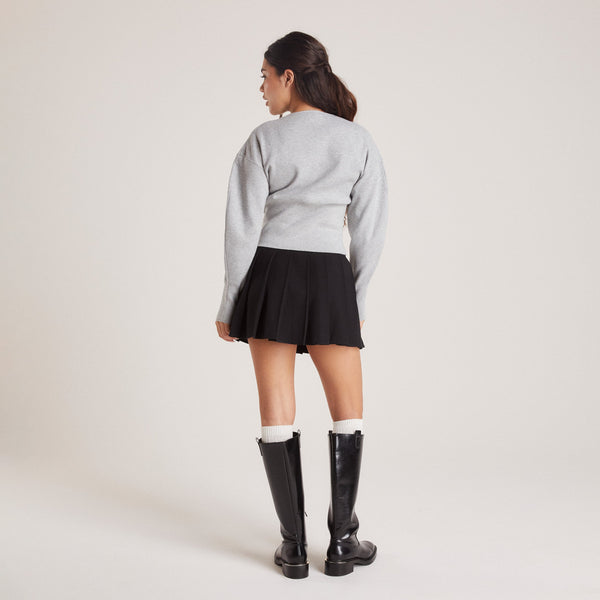 Lounge Underwear Pleated Skirt - Black