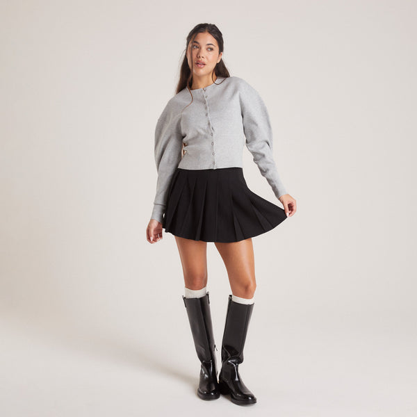 lounge underwear Pleated Skirt - Black