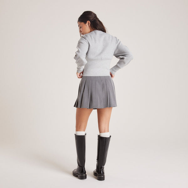 Lounge Underwear Pleated Skirt - Grey