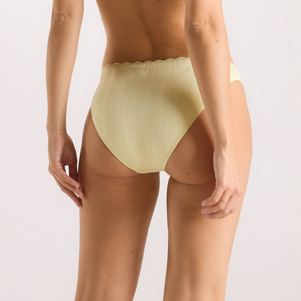 Lounge Underwear Pointelle Briefs - Buttercup Yellow