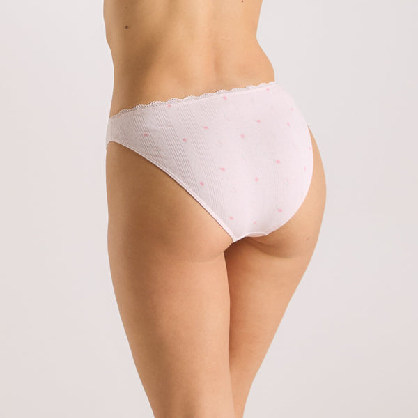 lounge underwear Pointelle Briefs - Pink Floral